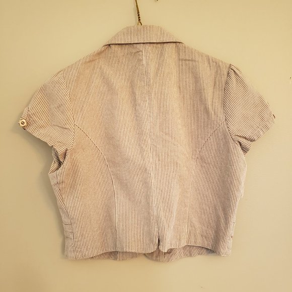 Pinkie pinstripe short sleeved blazer - Picture 2 of 3